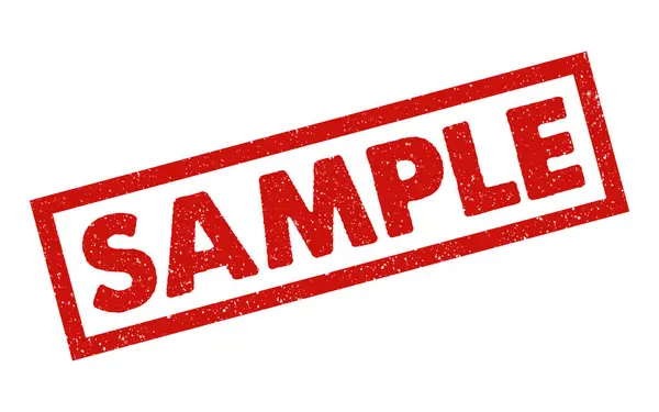 Örnek kauçuk mühür kırmızı mürekkep grunge grunge etkisi vektör illüstrasyon örnek ürün iş bilgi malları