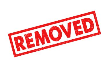 Silinmiş kauçuk mühür kırmızı grunge mühür işaret sembolü çizimi reddedildi belge iş süreci reddedildi