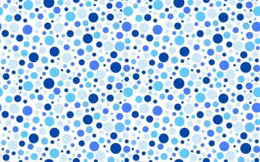 Kusursuz Mavi Nokta Deseni Soyut Çember Arkaplan Serin Tonlarda