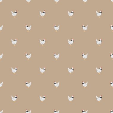 Elle çizilmiş kusursuz tasmalı şirin tavuklar. Çocuk kıyafetleri, çarşaf, pijama, bebek bezi, battaniye. Yüksek kalite fotoğraf