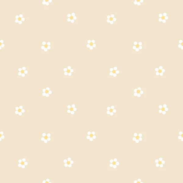 cute daisy pattern on a beige background. naive style for printing on childrens textiles, pajamas, blankets, diapers, backpacks. High quality photo