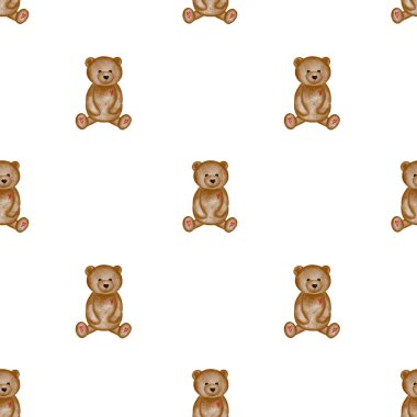 Tatlı suluboya desenli, ayılı. Bebek yatağı ve bebek partisi zarfları bastırmak için güzel bir oyuncak ayı..