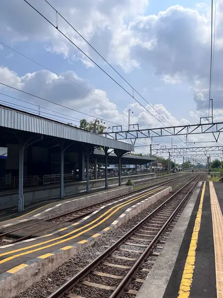Järnvägsstationen Kediri City — Stockfoto