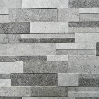 Gri mermer seramik, dikdörtgen desenli.