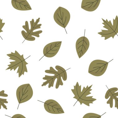Seamless background nature floral with green colo
