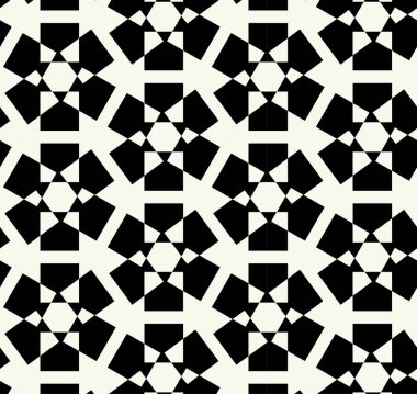 Basit grafik tasarımında vektör monokrom geometrik desen. Moda Moda Geometrisi.