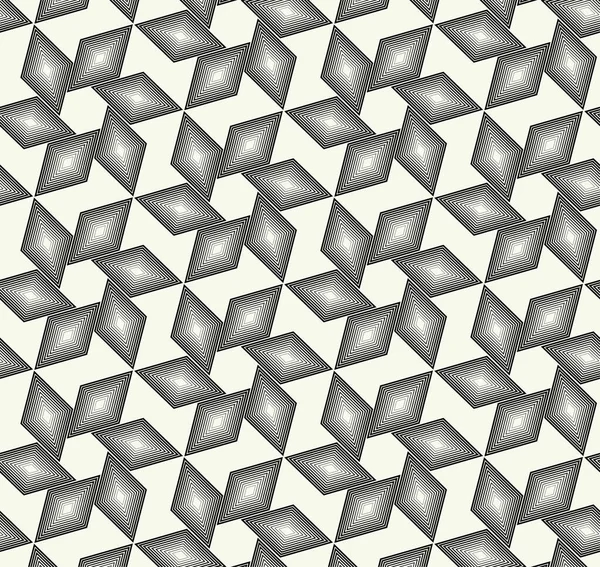 単純なグラフィックデザインでベクトルモノクロ幾何学パターン 流行の幾何学 — ストックベクタ