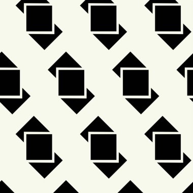 Basit grafik tasarımında vektör monokrom geometrik desen. Moda Moda Geometrisi.