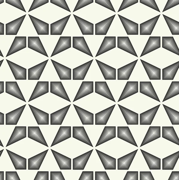 Basit Grafik Tasarımında Vektör Monokrom Geometrik Desen Moda Moda Geometrisi — Stok Vektör