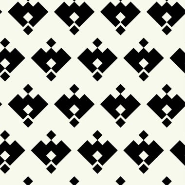 Basit grafik tasarımında vektör monokrom geometrik desen. Moda Moda Geometrisi.