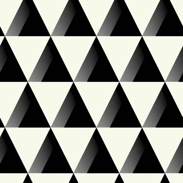 Vektor Monochromes Geometrisches Muster Einfacher Grafischer Gestaltung Mode Trendige Geometrie — Stockvektor
