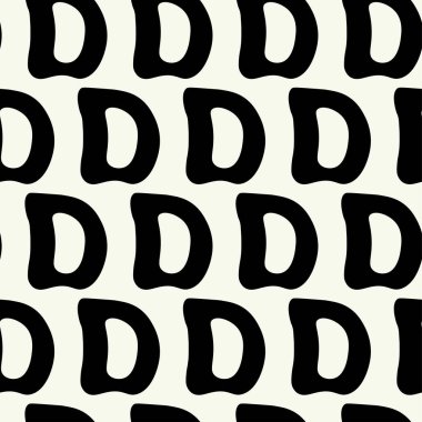 Basit grafik tasarımında vektör monokrom geometrik desen. Moda Moda Geometrisi.