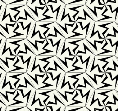 Basit grafik tasarımında vektör monokrom geometrik desen. Moda geometrisi. Vektör illüstrasyonu.