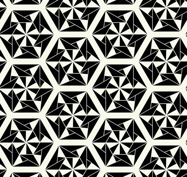 Vektor Monochromes Geometrisches Muster Einfacher Grafischer Gestaltung Modische Trendige Geometrie — Stockvektor