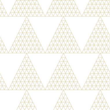 Soyut geometrik desen, beyaz arka planda üçgen, çizgiler ve çizgiler. Kusursuz bir vektör arka planı. Grafiksel modern model. Beyaz ve altın desenli.