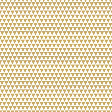 Beyaz arkaplanda üçgen olan soyut geometrik desen. Kusursuz bir vektör arka planı. Grafiksel modern model. Beyaz ve altın desenli.