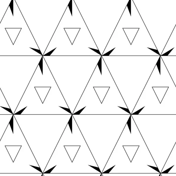 Soyut geometrik desen, beyaz arka planda üçgen, çizgiler ve çizgiler. Kusursuz bir vektör arka planı. Grafiksel modern model. Beyaz ve siyah desen.
