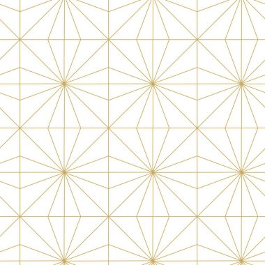 Kareler, spiraller, çizgiler ve çizgilerle soyut geometrik desen. Kusursuz vektör arkaplanı. Beyaz ve altın süs. Modern retiküle grafik tasarımı.