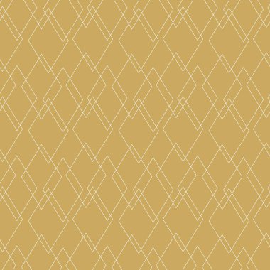 Haçlı, çizgili, çizgili soyut geometrik desen. Kusursuz vektör arkaplanı. Beyaz ve altın süs. Modern retiküle grafik tasarımı.