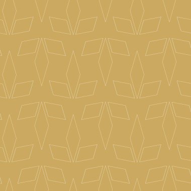 Haçlı, çizgili, çizgili soyut geometrik desen. Kusursuz vektör arkaplanı. Beyaz ve altın süs. Modern retiküle grafik tasarımı.