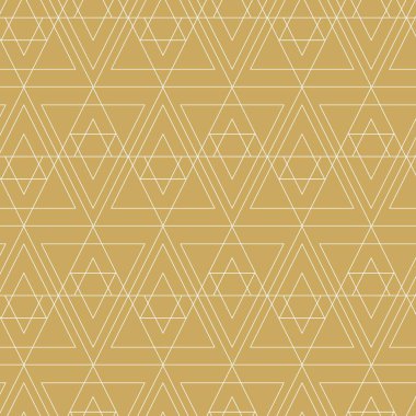 Soyut geometrik desen, beyaz arka planda üçgen, çizgiler ve çizgiler. Kusursuz bir vektör arka planı. Grafiksel modern model. Beyaz ve altın desenli.