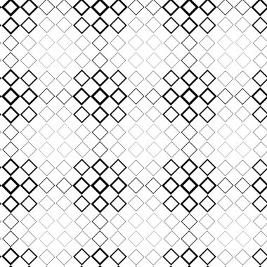 Kareler, çizgiler ve çizgilerle soyut geometrik desen. Kusursuz vektör arkaplanı. Beyaz ve siyah süs. Modern grafik tasarımı.