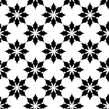 Haçlı, çizgili, çizgili soyut geometrik desen. Kusursuz vektör arkaplanı. Beyaz ve siyah süs. Modern retiküle grafik tasarımı.