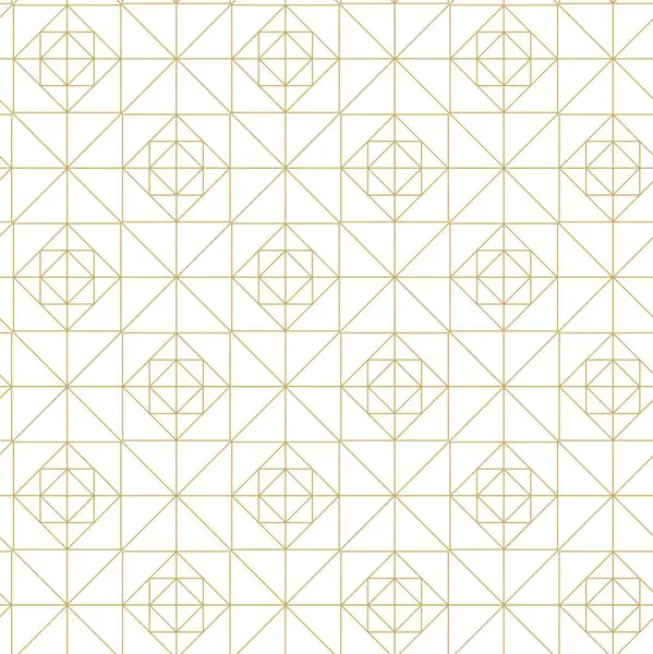 Haçlı, çizgili, çizgili soyut geometrik desen. Kusursuz vektör arkaplanı. Beyaz ve altın süs. Modern retiküle grafik tasarımı.