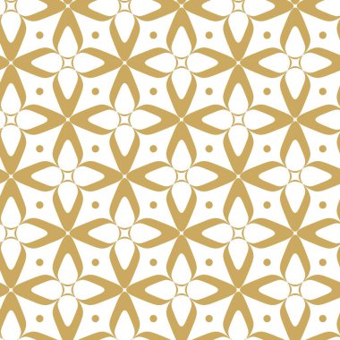 Haçlı, çizgili, çizgili soyut geometrik desen. Kusursuz vektör arkaplanı. Beyaz ve altın süs. Modern retiküle grafik tasarımı.