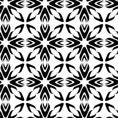 Haçlı, çizgili, çizgili soyut geometrik desen. Kusursuz vektör arkaplanı. Beyaz ve siyah süs. Modern retiküle grafik tasarımı.