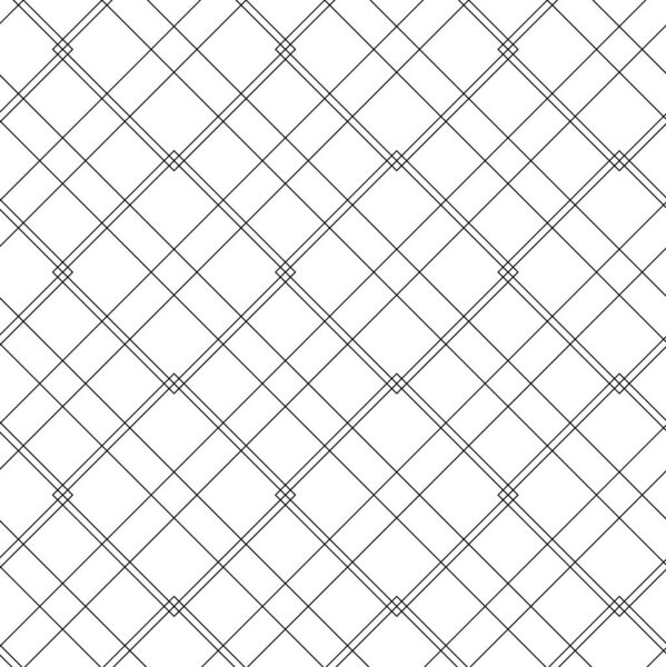 Abstract geometric pattern with crosses, stripes, lines. Seamless vector background. White and black ornament. Modern reticulated graphic design.