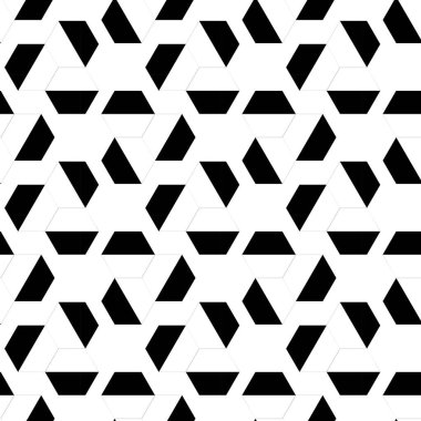 Haçlı, çizgili, çizgili soyut geometrik desen. Kusursuz vektör arkaplanı. Beyaz ve siyah süs. Modern retiküle grafik tasarımı.