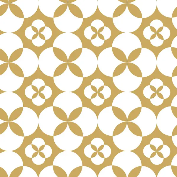 Haçlı, çizgili, çizgili soyut geometrik desen. Kusursuz vektör arkaplanı. Beyaz ve altın süs. Modern retiküle grafik tasarımı.
