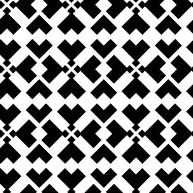Haçlı, çizgili, çizgili soyut geometrik desen. Kusursuz vektör arkaplanı. Beyaz ve siyah süs. Modern retiküle grafik tasarımı.