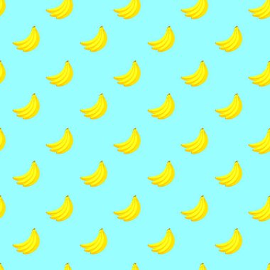 Mavi arka planda muz pürüzsüz desen. Paket kağıdı, hediye kartı, poster, afiş tasarımı. Ev dekorasyonu, modern tekstil baskısı. Yazın parlak kırmızı geometrik meyveler desenli.