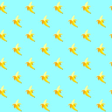 Mavi arka planda muz pürüzsüz desen. Paket kağıdı, hediye kartı, poster, afiş tasarımı. Ev dekorasyonu, modern tekstil baskısı. Yazın parlak geometrik meyveler desenli.