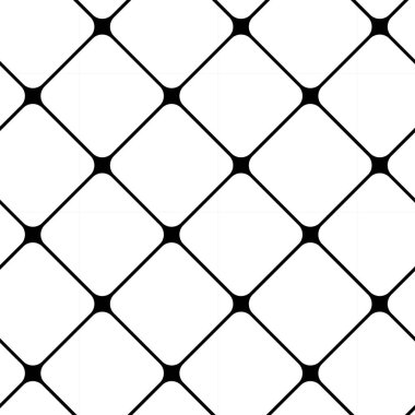 Karesi, çizgileri ve beyaz arkaplanı olan soyut geometrik desen. Kusursuz bir vektör arka planı. Grafiksel modern model. Beyaz ve siyah desen.