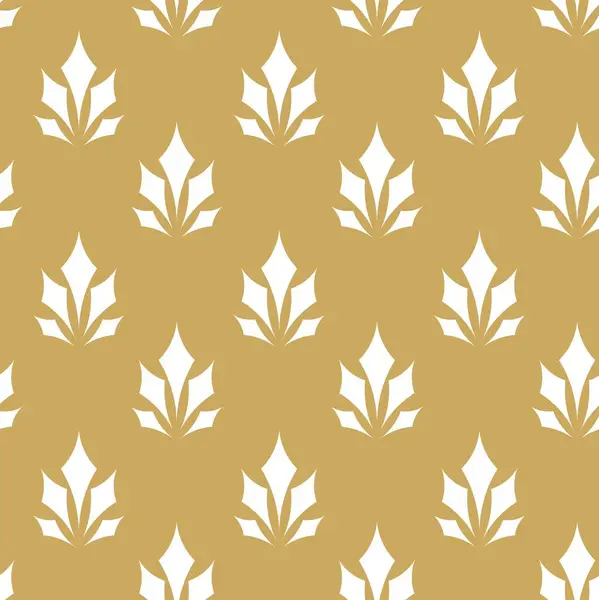 Kareler, haçlar, çizgiler ve çizgilerle soyut geometrik desen. Kusursuz vektör arkaplanı. Beyaz ve altın süs. Modern retiküle grafik tasarımı.