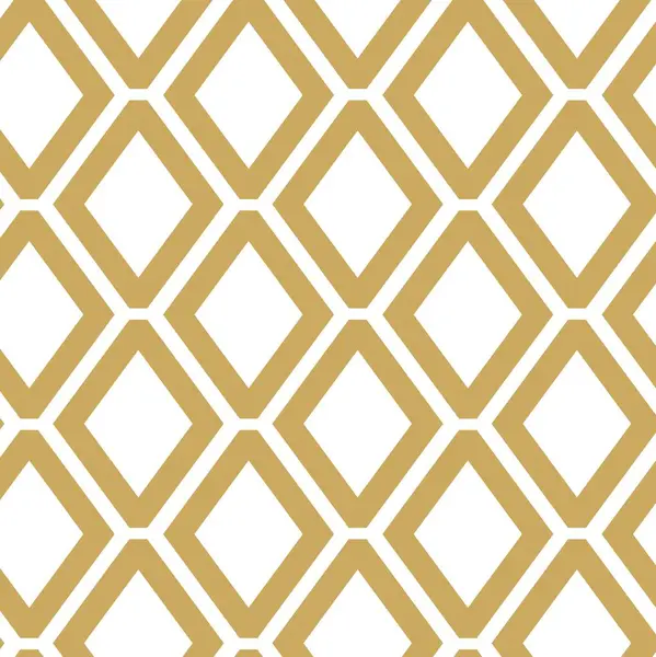 Kareler, haçlar, çizgiler ve çizgilerle soyut geometrik desen. Kusursuz vektör arkaplanı. Beyaz ve altın süs. Modern retiküle grafik tasarımı.