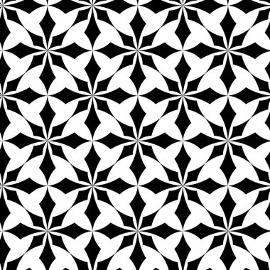 Haçlı, çizgili, çizgili soyut geometrik desen. Kusursuz vektör arkaplanı. Beyaz ve siyah süs. Modern retiküle grafik tasarımı.
