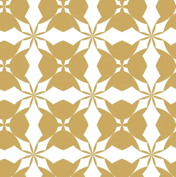 Haçlı, çizgili, çizgili soyut geometrik desen. Kusursuz vektör arkaplanı. Beyaz ve altın süs. Modern retiküle grafik tasarımı.