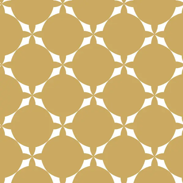 Haçlı, çizgili, çizgili soyut geometrik desen. Kusursuz vektör arkaplanı. Beyaz ve altın süs. Modern retiküle grafik tasarımı.