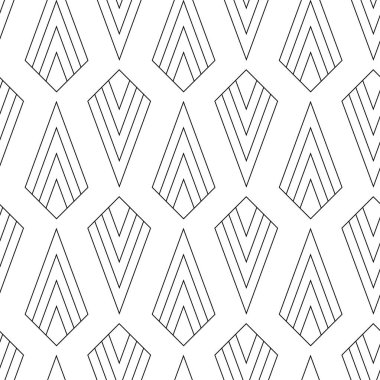 Kareler, haçlar, çizgiler ve çizgilerle soyut geometrik desen. Kusursuz vektör arkaplanı. Beyaz ve siyah süs. Modern retiküle grafik tasarımı.