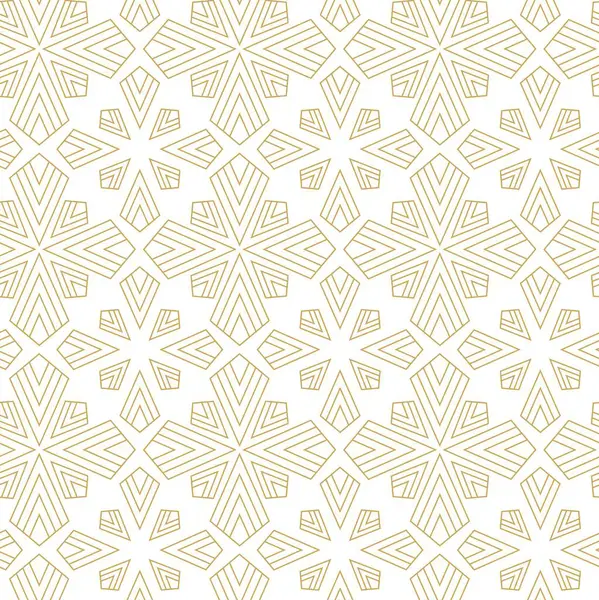 Haçlı, çizgili, çizgili soyut geometrik desen. Kusursuz vektör arkaplanı. Beyaz ve altın süs. Modern retiküle grafik tasarımı.