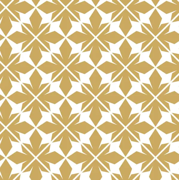 Haçlı, çizgili, çizgili soyut geometrik desen. Kusursuz vektör arkaplanı. Beyaz ve altın süs. Modern retiküle grafik tasarımı.