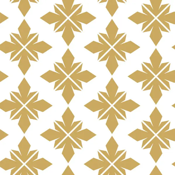 Haçlı, çizgili, çizgili soyut geometrik desen. Kusursuz vektör arkaplanı. Beyaz ve altın süs. Modern retiküle grafik tasarımı.