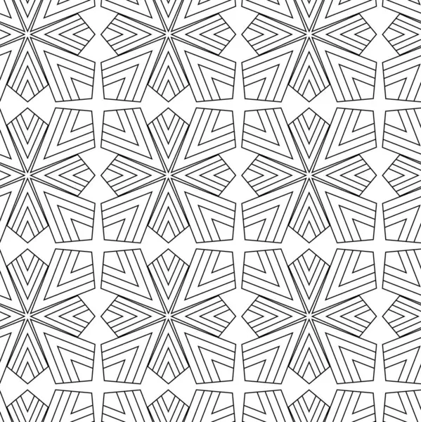 Haçlı, çizgili, çizgili soyut geometrik desen. Kusursuz vektör arkaplanı. Beyaz ve siyah süs. Modern retiküle grafik tasarımı.