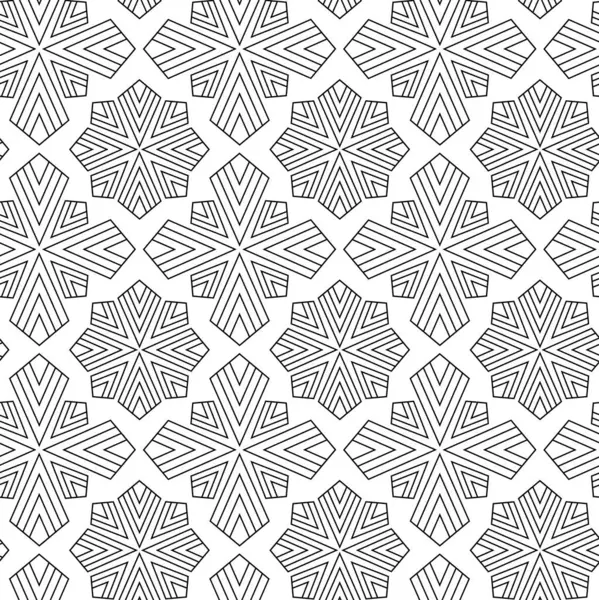 Haçlı, çizgili, çizgili soyut geometrik desen. Kusursuz vektör arkaplanı. Beyaz ve siyah süs. Modern retiküle grafik tasarımı.