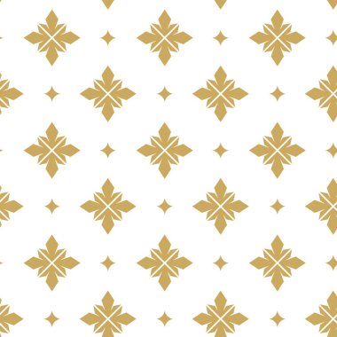 Haçlı, çizgili, çizgili soyut geometrik desen. Kusursuz vektör arkaplanı. Beyaz ve altın süs. Modern retiküle grafik tasarımı.