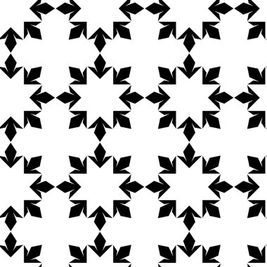 Haçlı, çizgili, çizgili soyut geometrik desen. Kusursuz vektör arkaplanı. Beyaz ve siyah süs. Modern retiküle grafik tasarımı.
